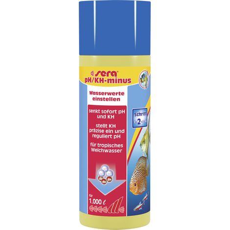 Sera Aquariumwasseraufbereiter pH-KH-minus 250 ml Wasseraufbereiter