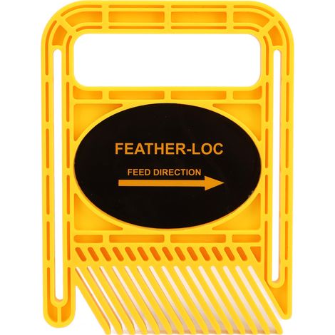 Lot ajustable rallongé de sécurité pour table de sciage, 2 pièces en jaune, guide à plume pour défonceuse et table de routage (1/5)
