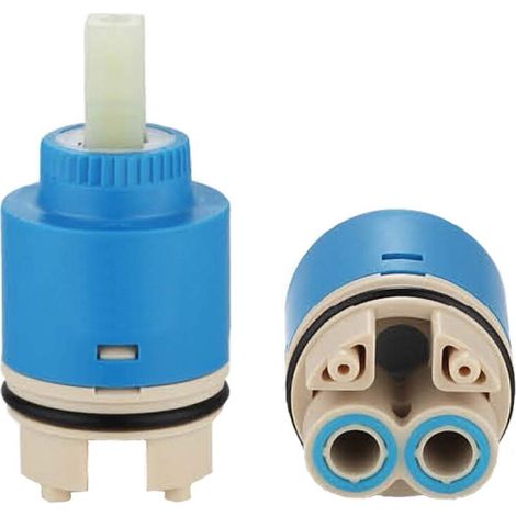 Disque en céramique et plastique pour cartouche interne de robinet mitigeur 35 mm/40 mm (1/2)