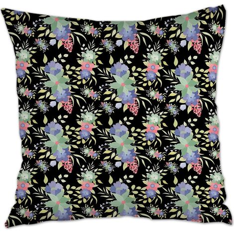 Housse de coussin 45x45 cm carrée à fermeture éclair invisible pour mariage, anniversaire, la Saint-Valentin, la Fête des Mères (1/5)