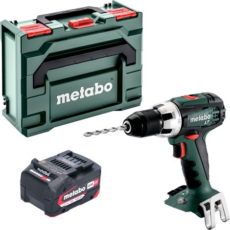 Metabo BS 18 LT Perceuse-visseuse sans fil 18 V 60 Nm + 1x batterie 4,0 Ah + metaBOX - sans chargeur