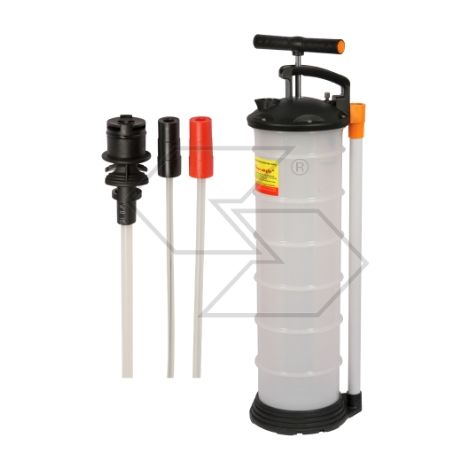 Bomba manual para vaciado de aceite de motor con boquilla guía capacidad 6,5 litros