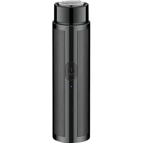 Mini rasoir électrique R-azor détachable lavable H-ead Design alimenté par USB batterie rechargeable intégrée 160 mAh pour la maison voyage quotidien, noir (1/2)