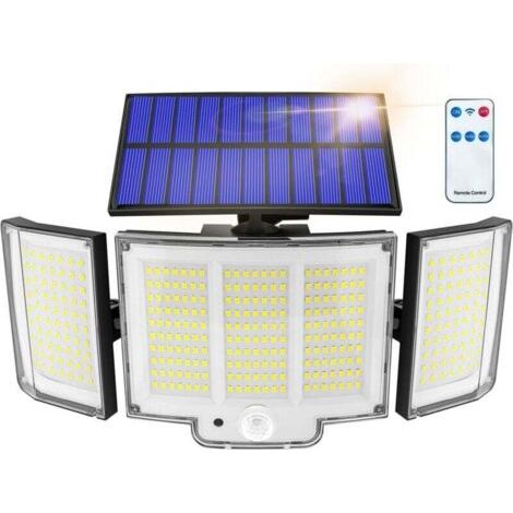BUNTHAUS Stück Solar-Außenleuchte, 1500 lm, IP65, Sensor, 270°, 3 Modi, leistungsstarke Solar-Außenbeleuchtung