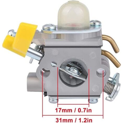 NALOOKAMIC 308054043 Carburateur pour Ryobi RY28000 RY28020 CS26 RY28040 SS26 RY09053 RY28021 RY28025 RY09056 RY09055 UT33600A UT33600 UT33650 26cc 30cc 25cc Débroussailleuse Souffleur (1/4)