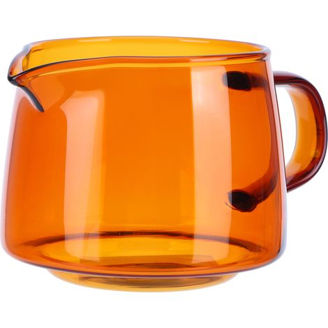 Tasse à café 300 ml en verre borosilicate haute densité, couleur ambre, idéale pour partager. (1/5)