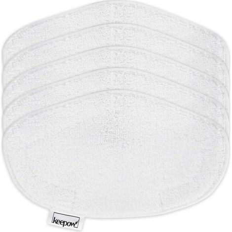 5 Serpillères pour Polti Vaporetto Vapeur Accessoire, Lingettes de Rechange Lavables Reutilisable pour Polti Vaporetto Brosse Balai Vapeur l PAEU0332 (1/5)