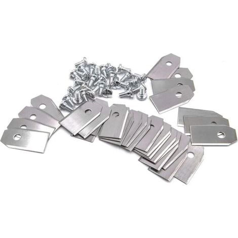 Lame De Tonte - Acier 0.75 Mm - Compatible Avec Robot Tondeuse Husqvarna Automower 105 108 210C 220AC 305 308 308X 310 315 320 330X 420 430X 440 450X G1 G2 - Lot De 30 (1/2)