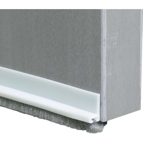 Cale-porte de qualité supérieure pour bas de porte, lot de 1, 5 cm de large x 99 cm de long (blanc) (1/5)