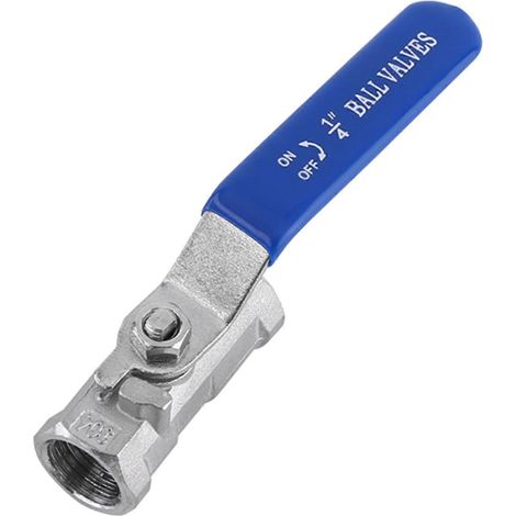 Vanne à bille hygiénique en acier inoxydable 304, filetage femelle, conception droite (1/4" BSP) (1/4)
