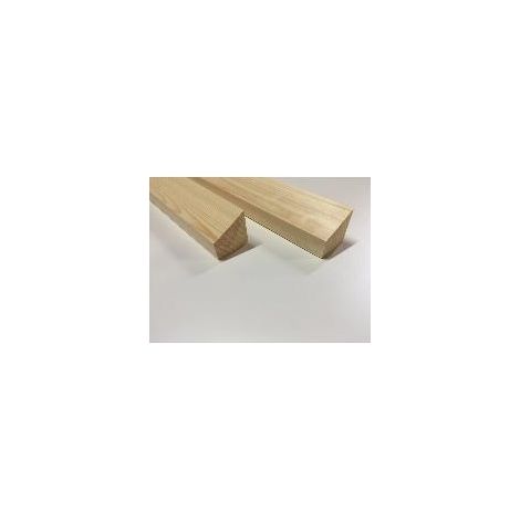 Listello di fissaggio 50mm x 50mm x 2400mm smussato 115 gradi