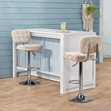 Tabouret de bar réglable de 66 à 87 cm 51 x 45 x 115 cm (1/5)