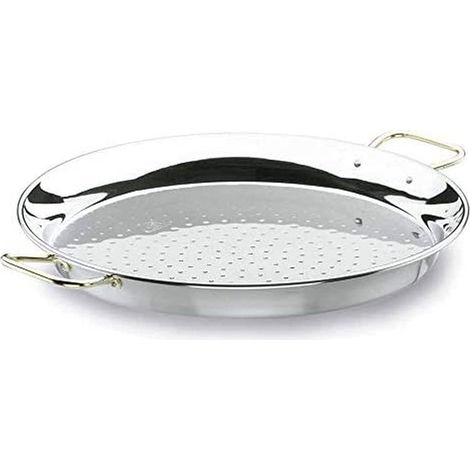 Lacor 60150- Padella per paella valenciana inox 50 cm