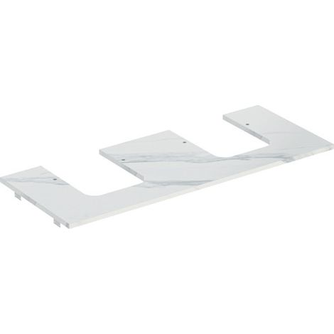 Geberit ONE Plaque de lavabo, découpe double, pour lavabo à poser (1/2)