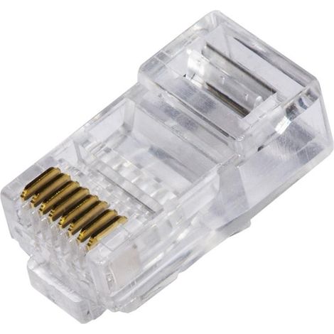 Link Connettori RJ45 Cat.6 UTP Non Schermati Per Cavo Flessibile LKPL86U - Confezione 100 Pezzi