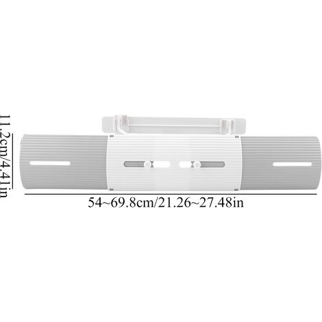 Windschutzscheiben-Schutzvorrichtung – Ausziehbarer ABS-Windschutzscheiben-Spender – Grau – Abmessungen 54–69,8 cm / Breite 11,2 cm (1/5)