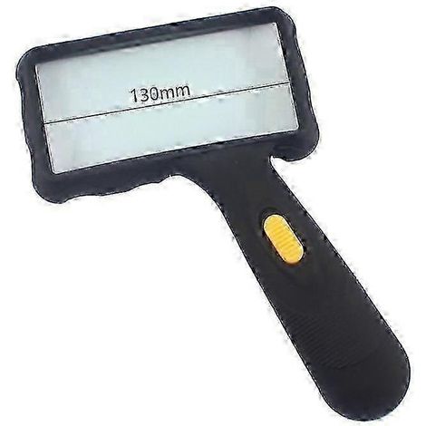 Loupe rectangulaire portative, loupe à lumière LED, loupe de lecture 10x pour seniors, malvoyants, atteints de dégénérescence maculaire. (1/5)