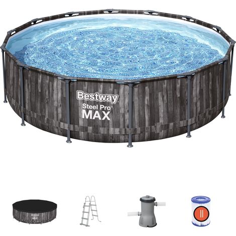 Piscina con struttura rotonda Steel Pro MAX 427x107 cm Bestway 5614Z