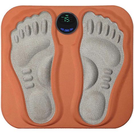 Appareil de massage des pieds 3D rechargeable avec tapis de massage, 6 modes de massage et 15 niveaux d'intensité, idéal pour la maison et les voyages. (1/5)