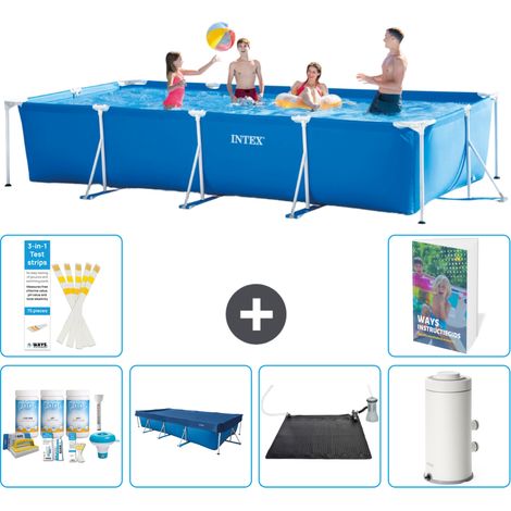 Rechteckiger Frame Pool - 450x220x84 cm - 7-teilig S132