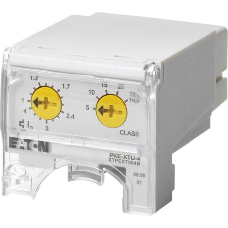 Eaton Blocco di sgancio, 1 - 4 A, protezione motore, collegamento a SmartWire-DT: no, utilizzabile per: unità base PKE12, unità base PKE32, 121724