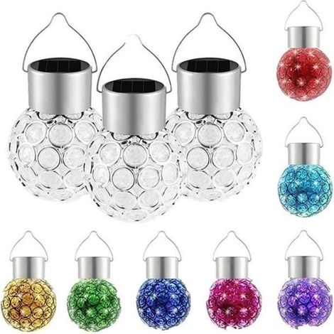 lampe solaire à suspendre changement de couleur solaire lampe (lot de 3) (1/4)