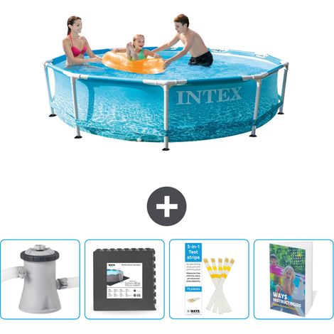 Intex Piscina con struttura Rotonda - 305x76 cm - 5-pezzi  SCB115 (1/4)