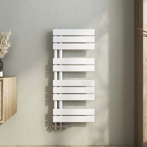 Heilmetz Handtuchheizkörper Weiß Badheizkorper 400x899mm Flach Design Handtuchwarmwasser Seitenanschluss