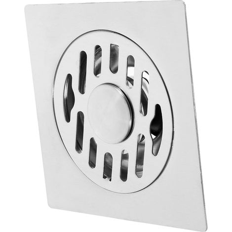 Bonde de sol carrée INOOMP en acier inoxydable avec siphon anti-odeurs - fiable pour baignoire et la