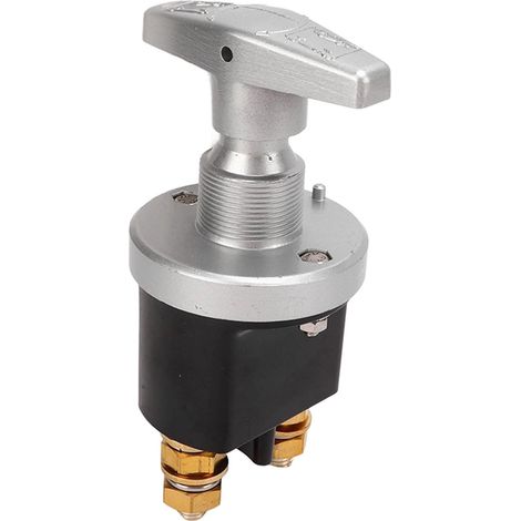 Coupe Batterie 12 V 500 A, Interrupteur de Coupure de Batterie 2 Pôles Coupe Circuit Batterie Interrupteur D'arrêt D'urgence, pour Tracteur Camping-cars Yachts Camions (1/5)