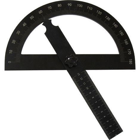 d’angle de l’arc gradué 206x160mmRapporteur 206x160mm (1/4)