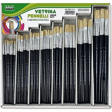Strumento per pittore lebez 1999 set 168 pennelli versatili