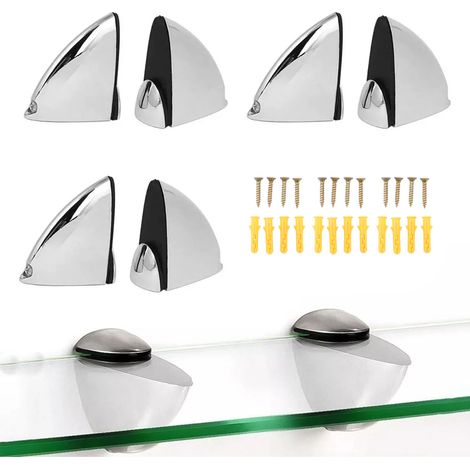 Support de fixation pour verre réglable en 6 parties, pince à verre en forme de bec d'aigle, pince à verre en forme de bouche de poisson, étagère, bureau (1/5)
