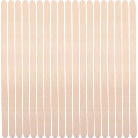 100 Pièces Bâtons De Cire En Bois Spatules D’Épilation À La Cire Pour Visage Et Corps Applicateur À Bord Arrondi Pour Sourcils Usage Maison Et Salon (1/5)