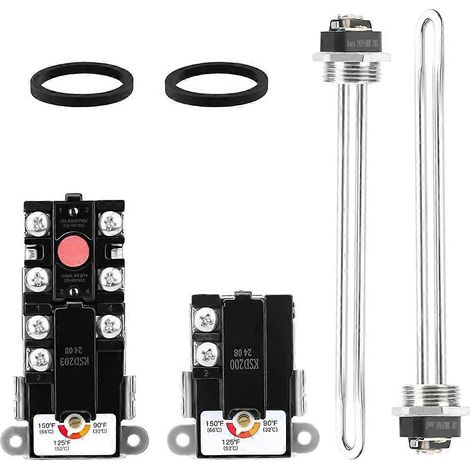 Kit d'entretien pour chauffe-eau électrique, compatible avec la plupart des pièces et éléments chauffants de chauffe-eau électriques. (1/5)