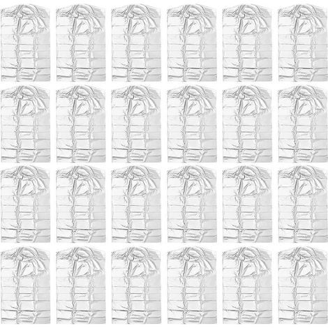 Packung mit 30 staubdichten Schutzhüllen für Kinderkleidung zur chemischen Reinigung – 70,00 x 45,00 x 0,10 cm – Transparent (1/4)