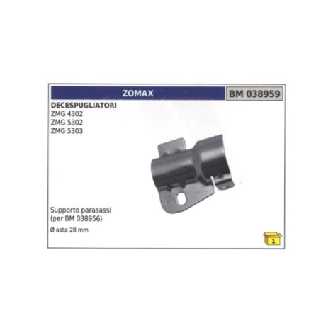 Protección de eje ZOMAX ZMG 4302 - 5302 - 5303 Eje de desbroce Ø  28 mm