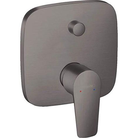 Hansgrohe Talis E - Miscelatore ad incasso per vasca da bagno, cromo nero spazzolato 71745340 (1/4)