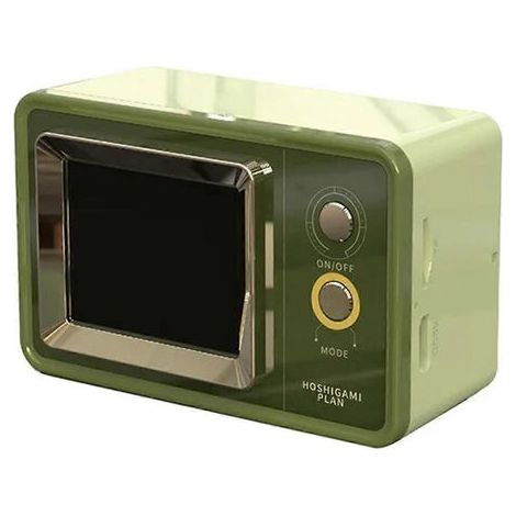Enceinte Bluetooth rétro, système audio vintage, verte (1/5)
