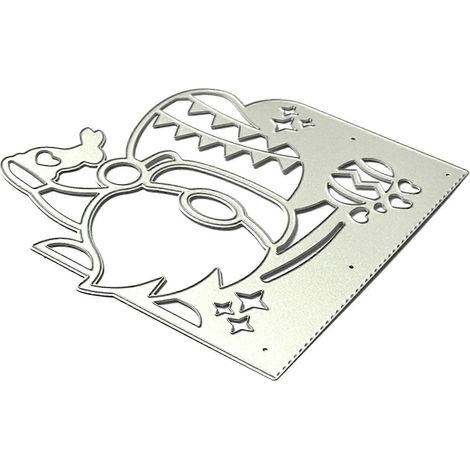 Osterwichtel-Stanzschablone aus Metall für DIY-Scrapbooking-Alben, Papierkarten und Prägearbeiten