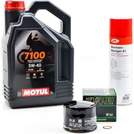 Kit Entretien Vidange pour BMW HP4 de 2012 à 2014 - MOTUL 7100 5w40 4L