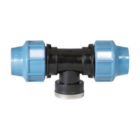 TEE A COMPRESSIONE FILETTO FEMMINA PN16 UNIDELTA - MM 20X3/4F- 5 pezzi
