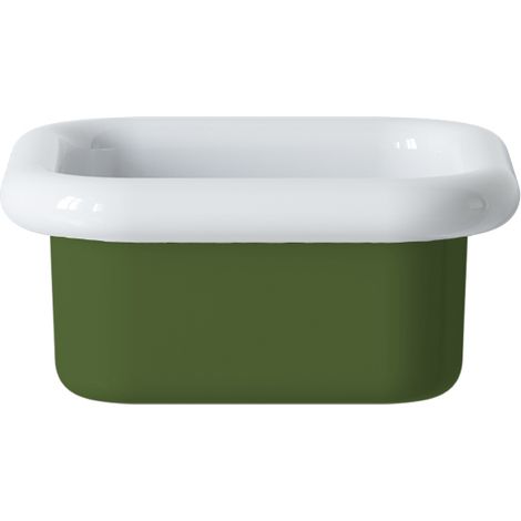 Lavabo retro de cerámica para colocar sobre encimera, 40 cm - True Colors Lite - Verde musgo