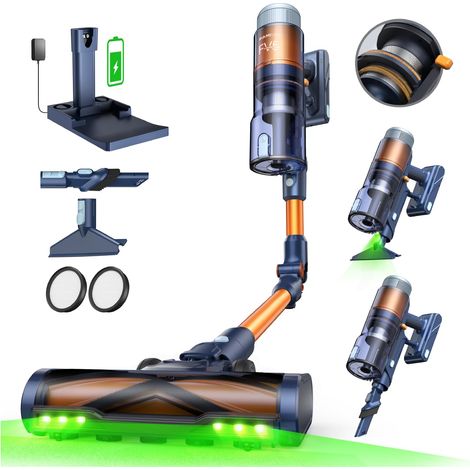 Aspirateur Balai sans Fil, 70 KPa/80Min, Aspirateur Puissant (1/5)