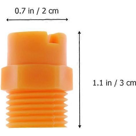 Garden Sprayer Nozzle Parts Pressure Water Sprayer Tapering Spray Small to Medium Size Yellow PP 5Pcs (1/2)