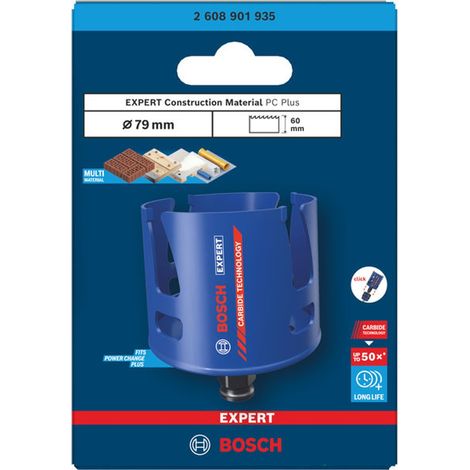 Bosch EXPERT Lochsäge Construction Material Power Change Plus, 79 x 60 mm (1/5)