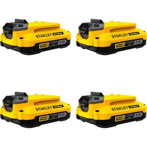 Pack de 4 baterías STANLEY SFMCB202 (18V - 2,0 Ah)
