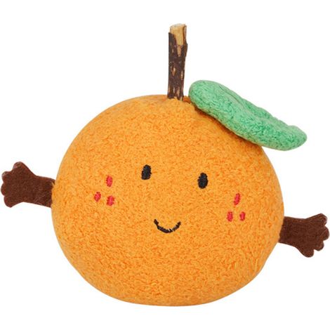 Jouets de dentition pour chien, amusant, interactif, résistant aux morsures, mignon en forme d'orange, à mâcher pour chiens, chiots, chats (1/5)