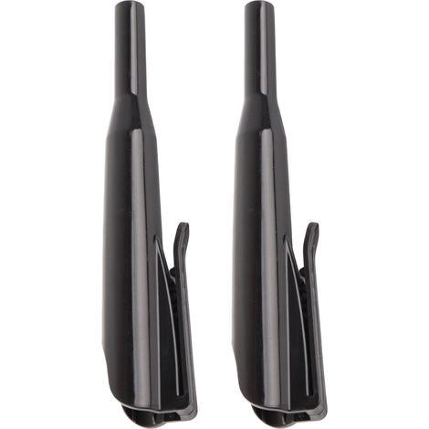 2 Étuis longs pour crayons de menuisier, noir, avec clip, couvre-nez profond, marqueurs de travail du bois, protection pour crayon à long bec. (1/5)