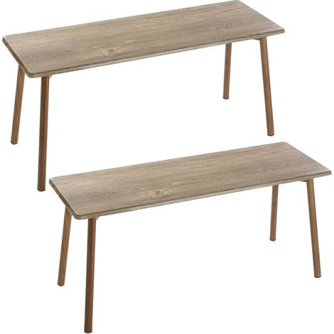 Tavolo da giardino sgabello in legno panca arredo relax terrazzo per casa pic nic particolari moderni - modello: 2 Panche in legno - MISURA: BASE